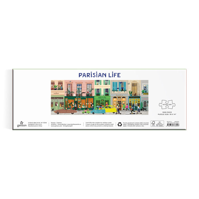Parisian Life 1000 Piece Panoramic Puzzle 1000 Piece Puzzles Anne Bentley