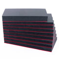 Pelican 0450 Gen1 Tool Foam Kit, 10 Black Foam Pieces, 9 Red Bottom Foam Pieces ColorCase