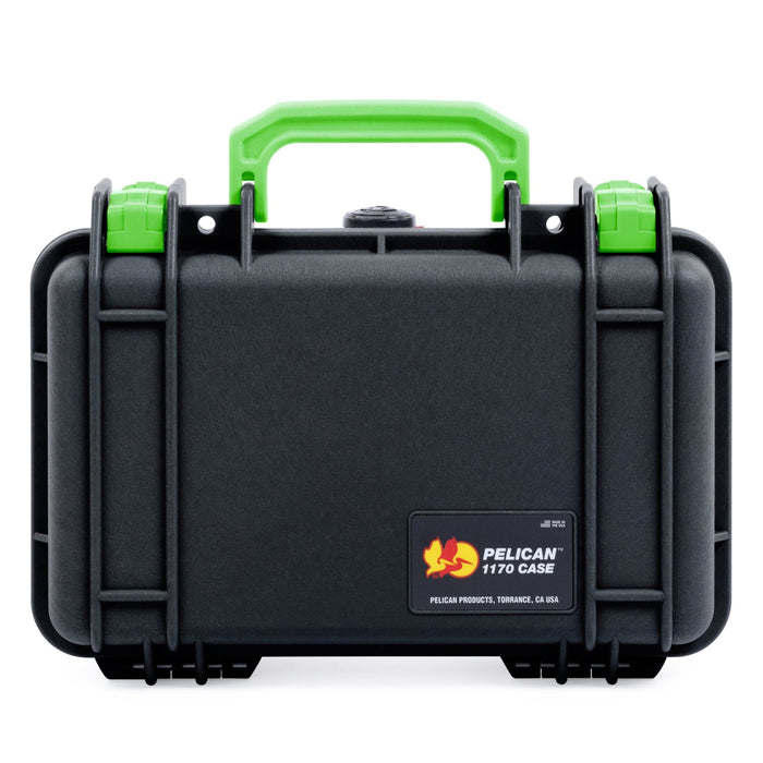Pelican 1170 Case - Black & Lime Green - None (Case Only)