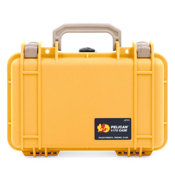 Pelican 1170 Case - Yellow & Desert Tan - None (Case Only)