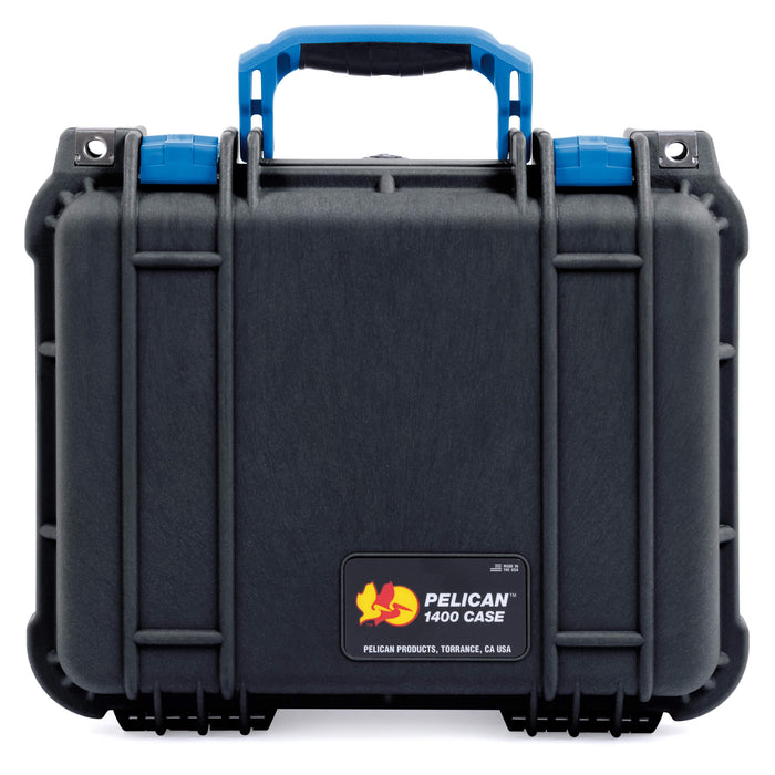 Pelican 1400 Case - Black & Blue - Upright