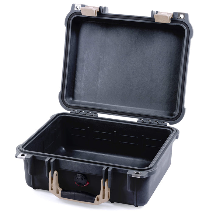 Pelican 1400 Case - Black & Desert Tan - Empty