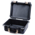 Pelican 1400 Case - Black & Desert Tan - Empty
