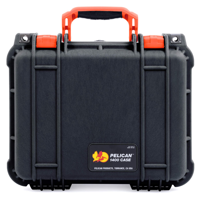 Pelican 1400 Case - Black & Orange - Upright