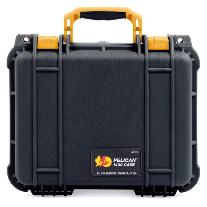 Pelican 1400 Case - Black & Yellow - Empty
