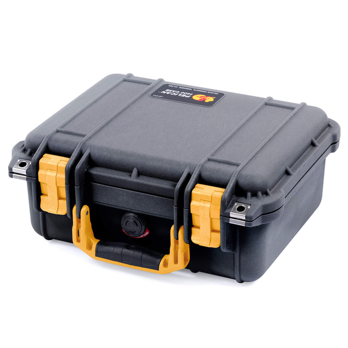 Pelican 1400 Case - Black & Yellow - Empty