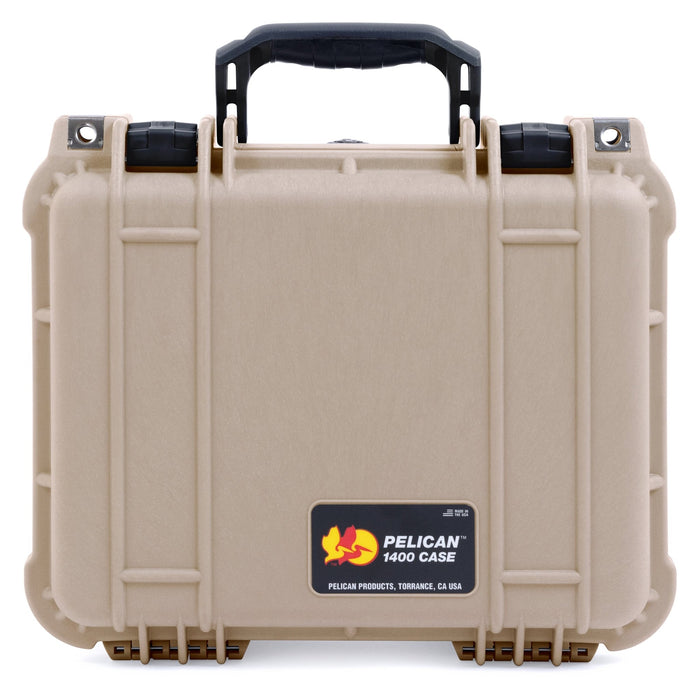 Pelican 1400 Case - Desert Tan & Black - Empty