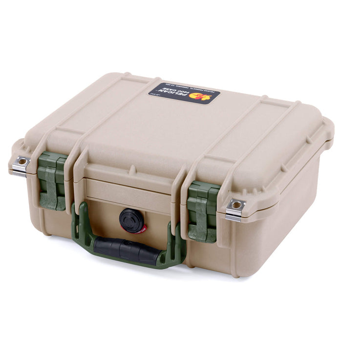 Pelican 1400 Case - Desert Tan & OD Green - Empty