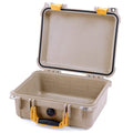 Pelican 1400 Case - Desert Tan & Yellow - Empty