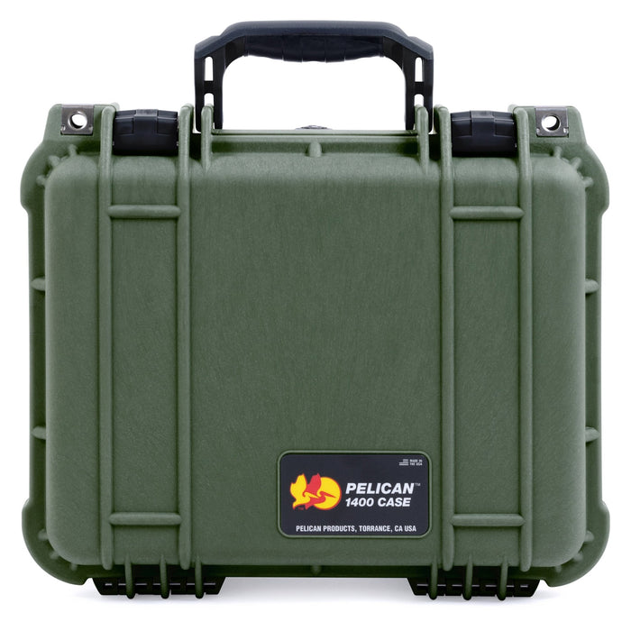 Pelican 1400 Case - OD Green & Black - Empty