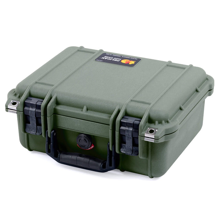 Pelican 1400 Case - OD Green & Black - Empty