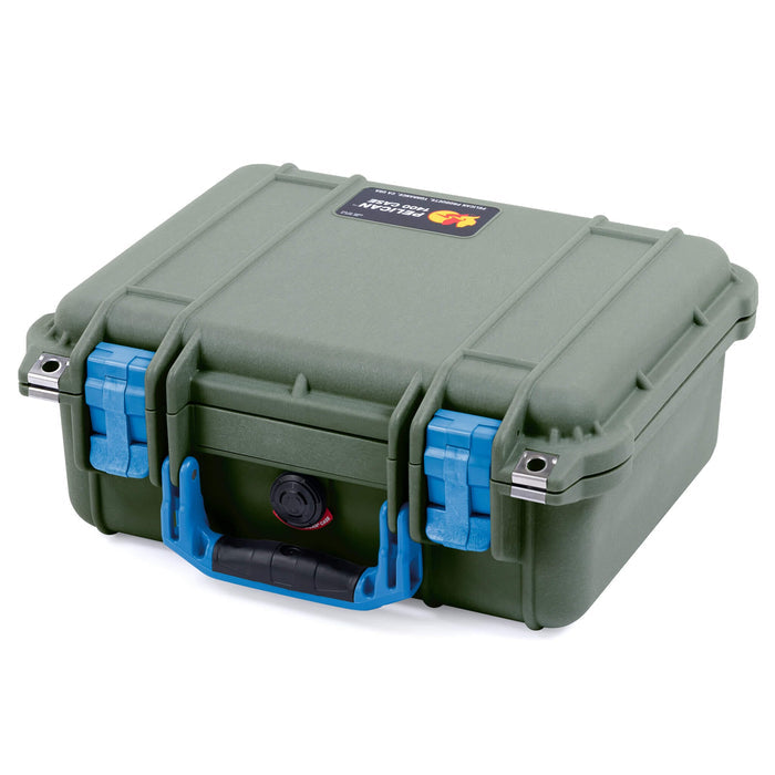 Pelican 1400 Case - OD Green & Blue - Empty