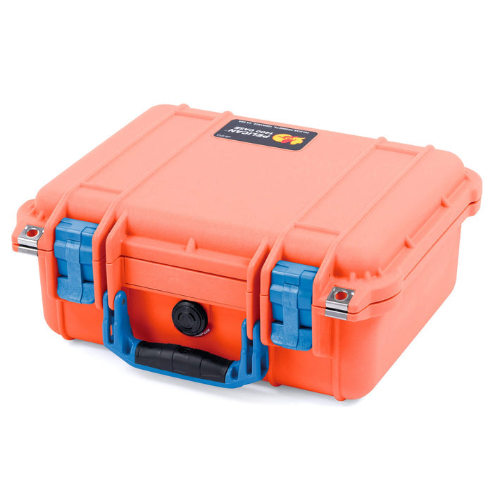 Pelican 1400 Case - Orange & Blue - Empty