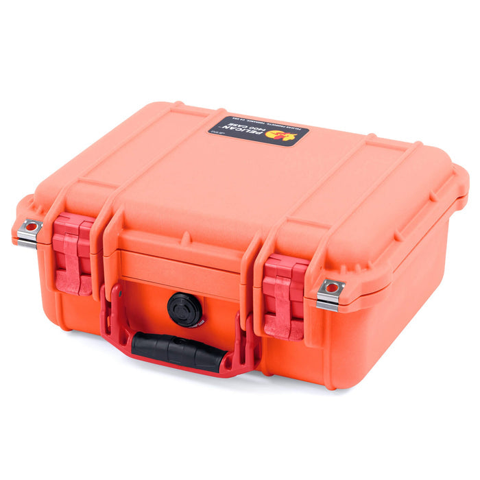 Pelican 1400 Case - Orange & Red - Empty