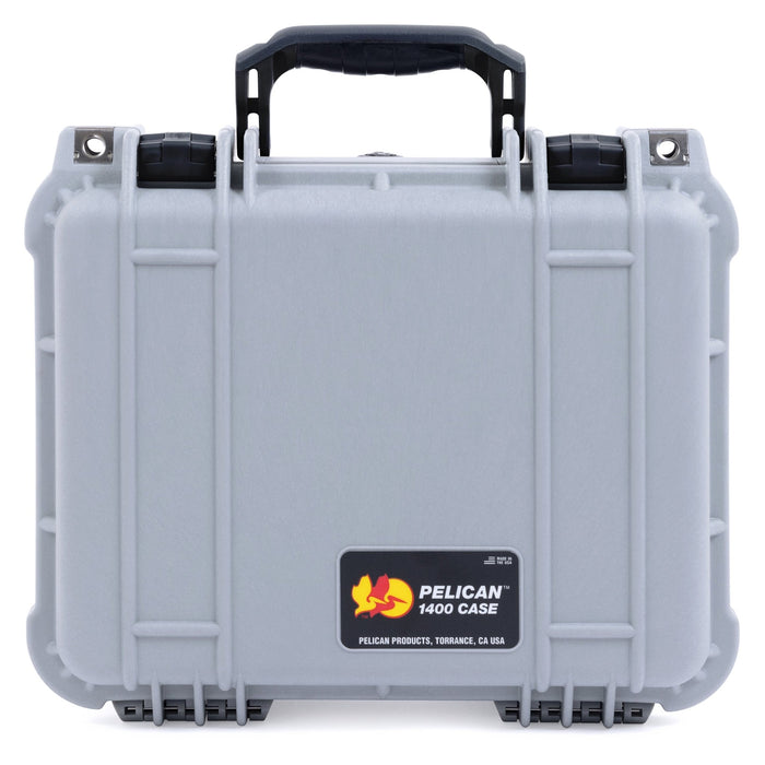 Pelican 1400 Case - Silver & Black - Empty