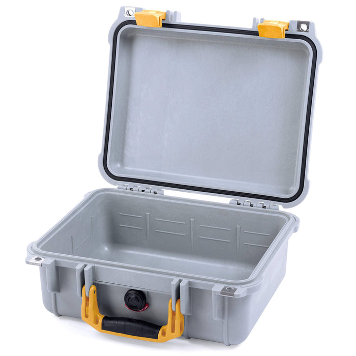 Pelican 1400 Case - Silver & Yellow - Empty