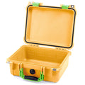Pelican 1400 Case - Yellow & Lime Green - Empty