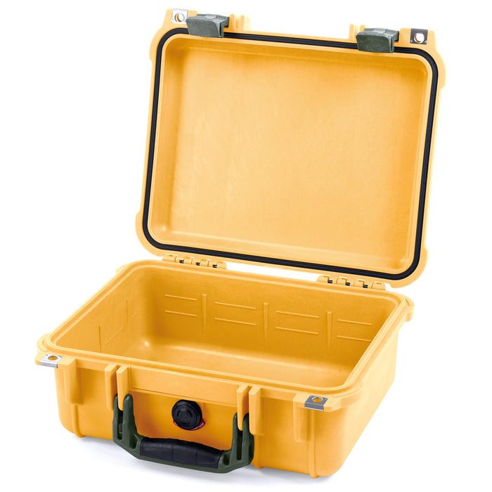 Pelican 1400 Case - Yellow & OD Green - Empty