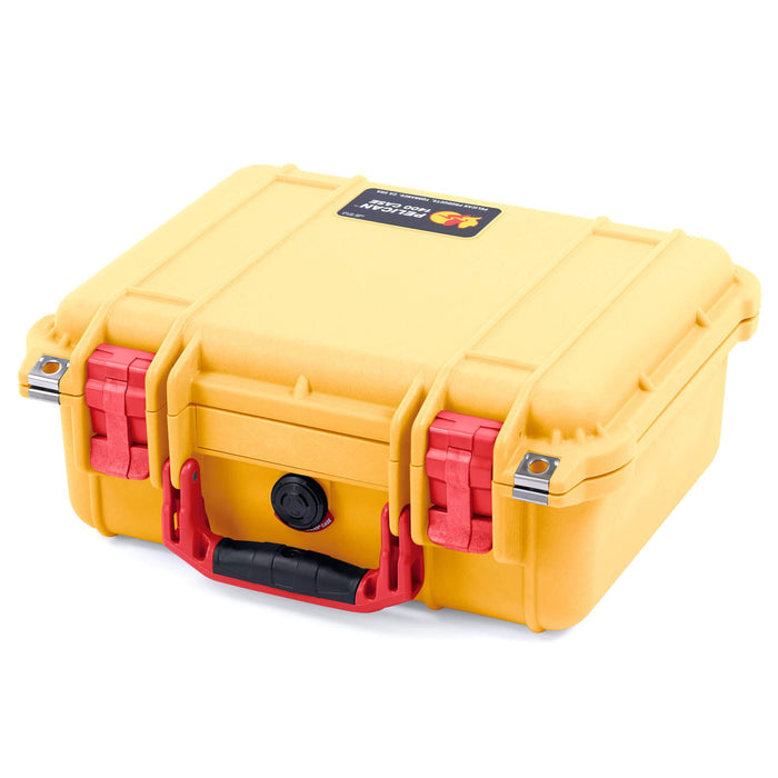 Pelican 1400 Case - Yellow & Red - Empty