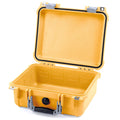 Pelican 1400 Case - Yellow & Silver - Empty