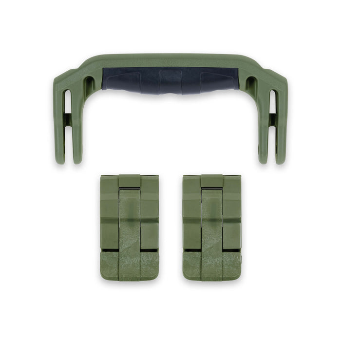 Pelican 1400 Replacement Handle & Latches, OD Green (Set of 1 Handle, 2 Standard Latches) ColorCase