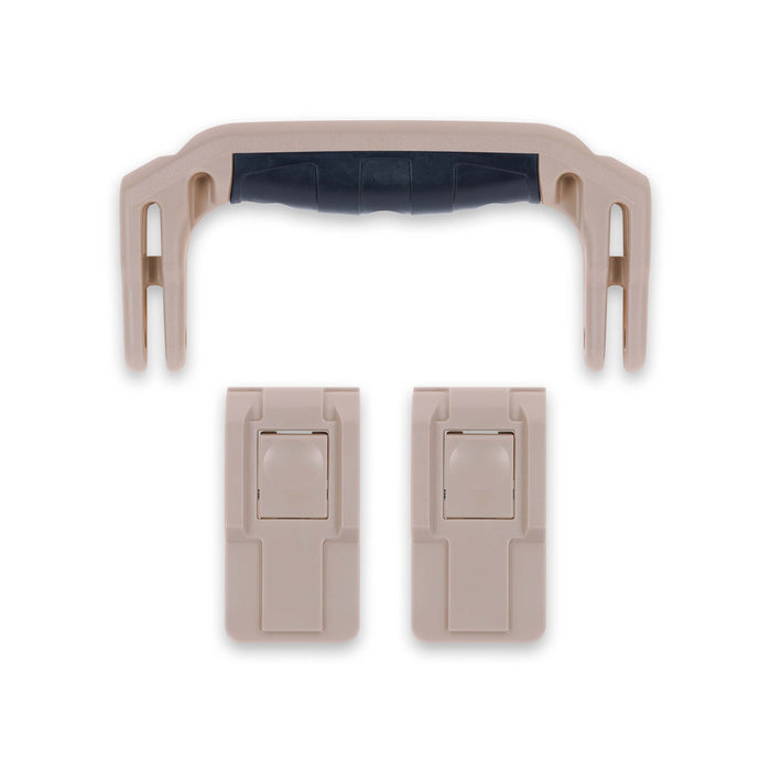 Pelican 1400 Replacement Handle & Latches, Desert Tan (Set of 1 Handle, 2 Push-Button Latches) ColorCase