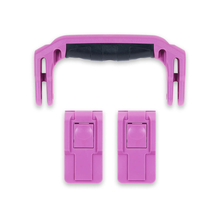 Pelican 1400 Replacement Handle & Latches, Magenta (Set of 1 Handle, 2 Push-Button Latches) ColorCase