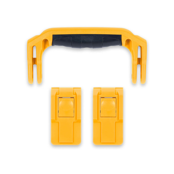 Pelican 1400 Replacement Handle & Latches, Yellow (Set of 1 Handle, 2 Push-Button Latches) ColorCase