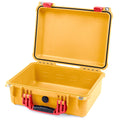 Pelican 1450 Case, Yellow with Red Handle & Latches None (Case Only) ColorCase 014500-0000-240-320