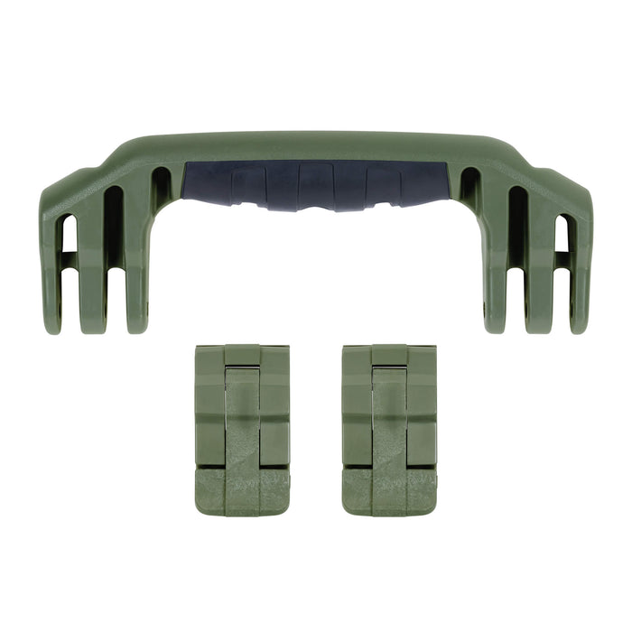 Pelican 1450 Replacement Handle & Latches, OD Green (Set of 1 Handle, 2 Latches) ColorCase
