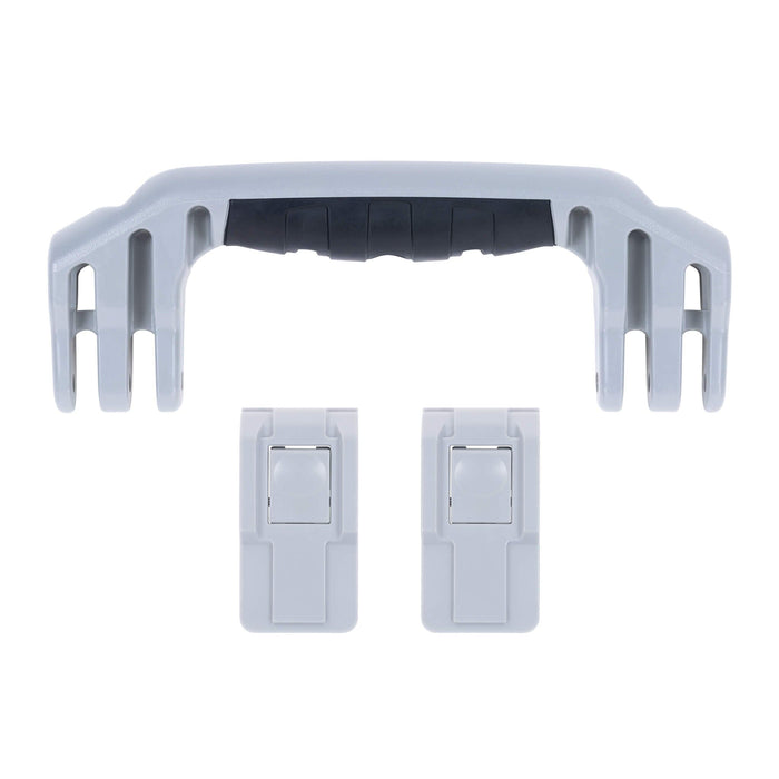 Pelican 1450 Replacement Handle & Latches, Silver, Push-Button (Set of 1 Handle, 2 Latches) ColorCase