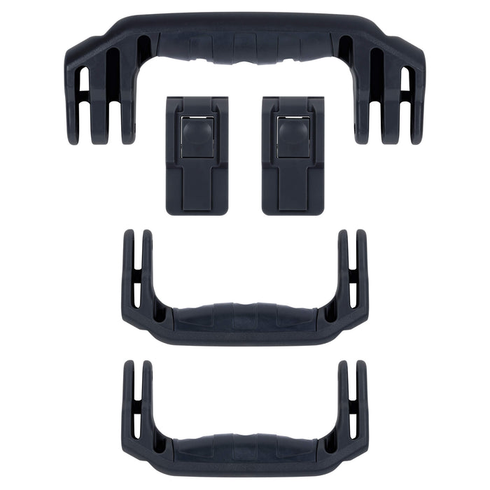 Pelican 1465 Air Replacement Handles & Latches, Black, Push-Button (Set of 3 Handles, 2 Latches) ColorCase