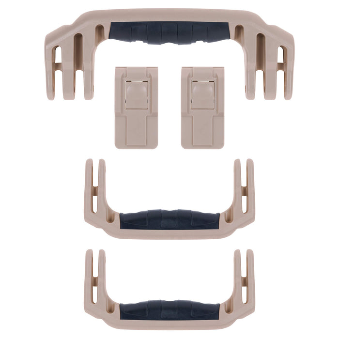 Pelican 1465 Air Replacement Handles & Latches, Desert Tan (Set of 3 Handles, 2 Latches) ColorCase