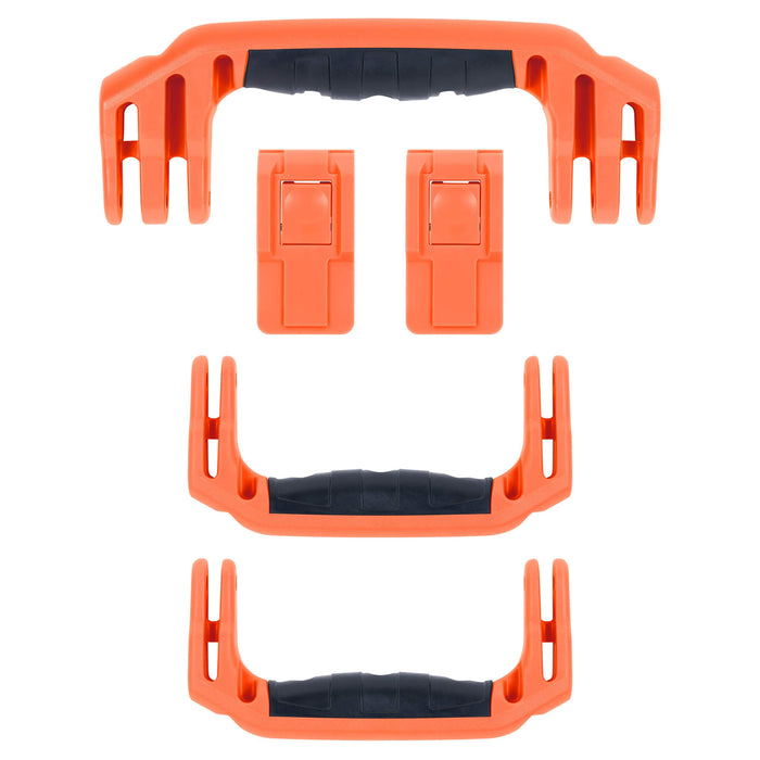 Pelican 1465 Air Replacement Handles & Latches, Orange, Push-Button (Set of 3 Handles, 2 Latches) ColorCase