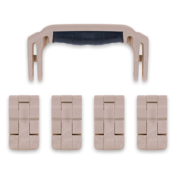 Pelican 1495 Replacement Handle & Latches, Desert Tan (Set of 1 Handle, 4 Latches) ColorCase