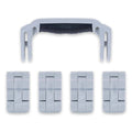 Pelican 1495 Replacement Handle & Latches, Silver (Set of 1 Handle, 4 Latches) ColorCase