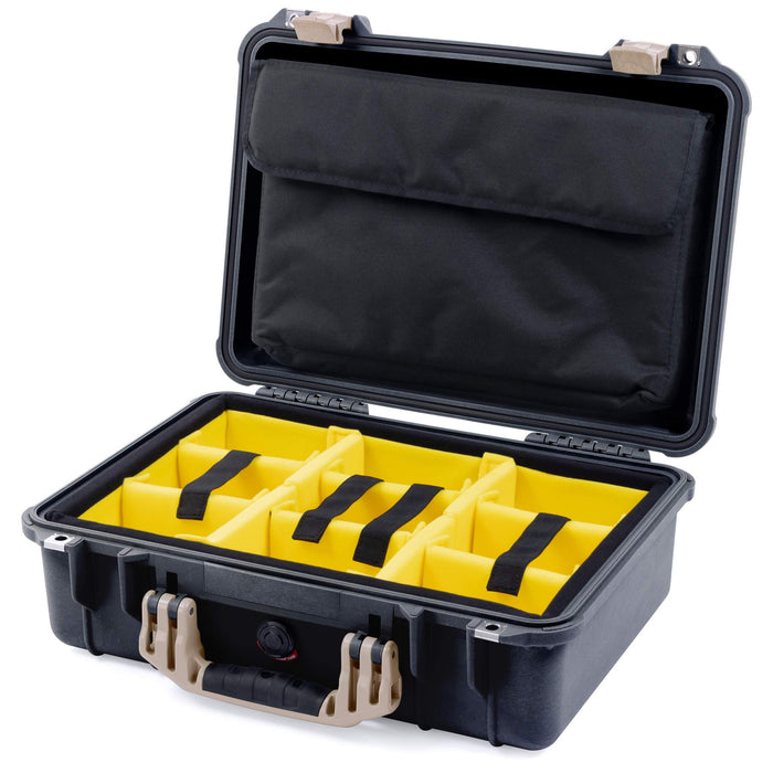 Yellow Padded Microfiber Dividers / Computer Pouch