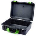 Pelican 1500 Case - Black & Lime Green - Empty (Case Only)