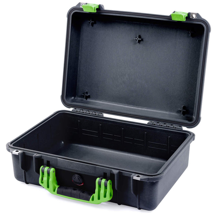 Pelican 1500 Case - Black & Lime Green - Empty (Case Only)