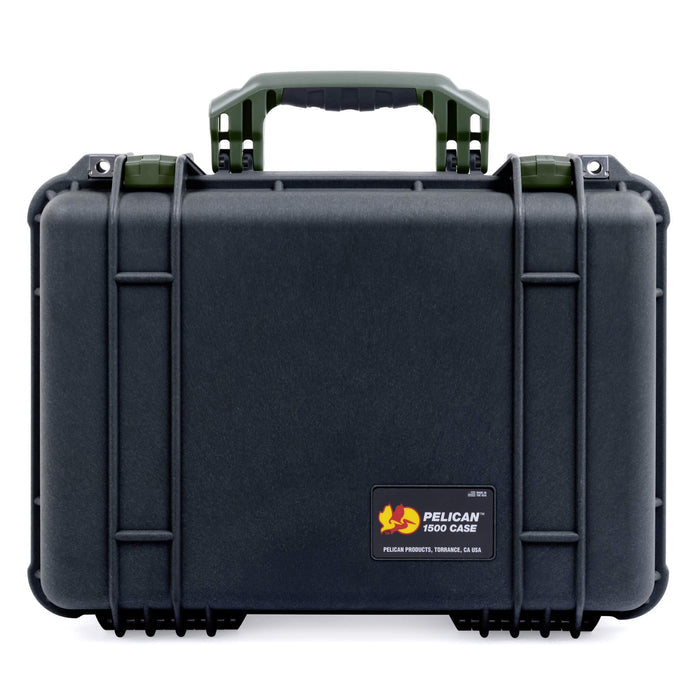 Pelican 1500 Case - Black & OD Green