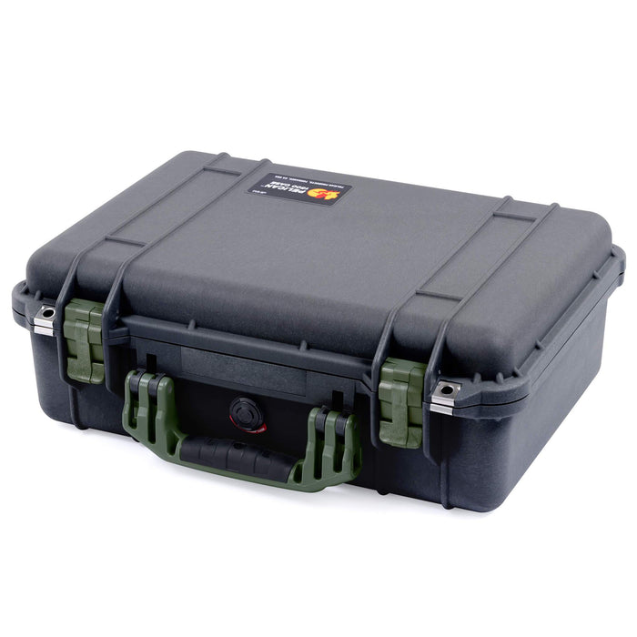 Pelican 1500 Case - Black & OD Green