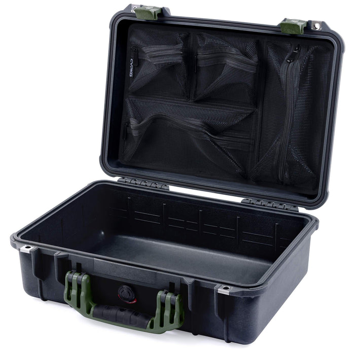 Pelican 1500 Case - Black & OD Green