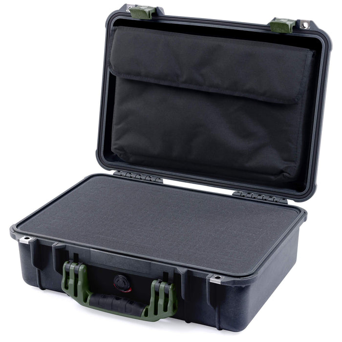 Pelican 1500 Case - Black & OD Green