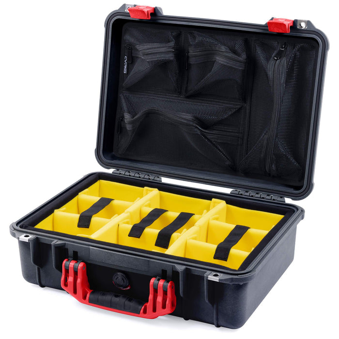 Yellow Padded Microfiber Dividers / Mesh Lid Organizer