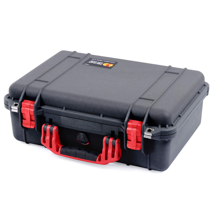 Pelican 1500 Case - Black & Red