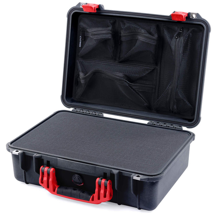 Pelican 1500 Case - Black & Red
