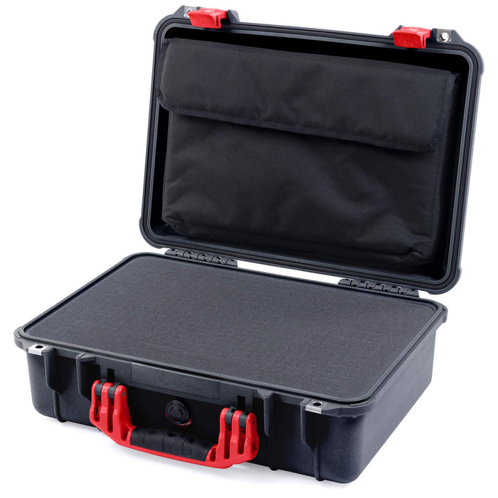 Pelican 1500 Case - Black & Red