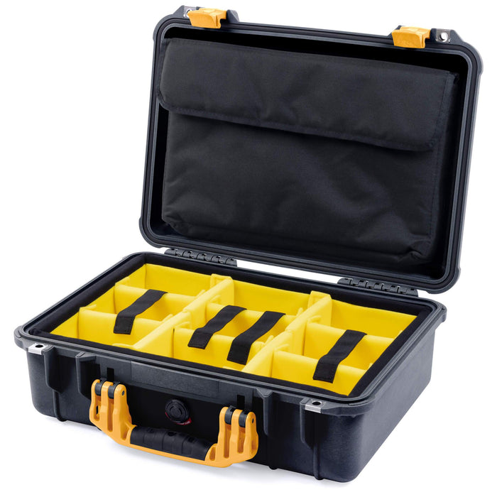 Yellow Padded Microfiber Dividers / Computer Pouch