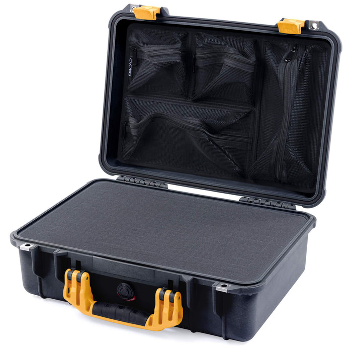 Pelican 1500 Case - Black & Yellow