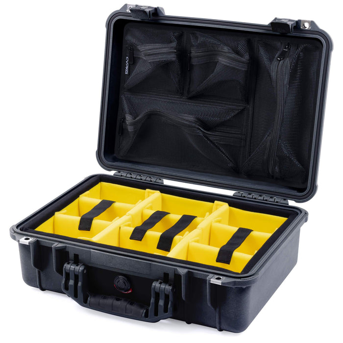 Yellow Padded Microfiber Dividers / Mesh Lid Organizer